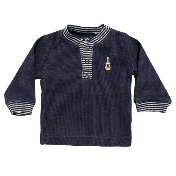 Carter's NB Newborn Guitar Henley Top & Pants Set - Picture 2 of 8